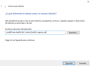 Acceso rápido quitar programas