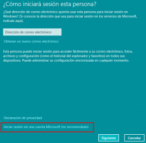 crear un nuevo usuario en windows 10