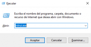 Restaurar sistema en windows 10