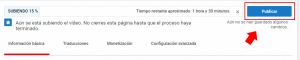 como subir videos a youtube