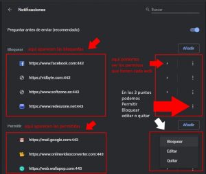 Quitar notificaciones google chrome