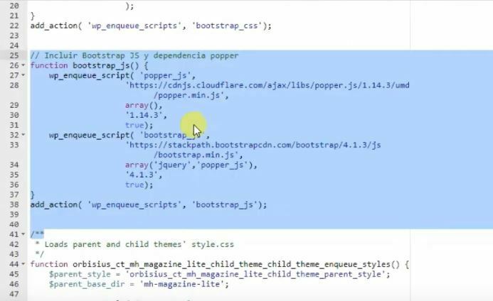 como poner bootstrap en wordpress español
