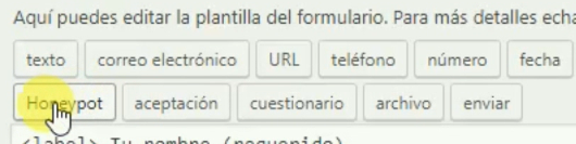 como evitar correo basura contact form 7