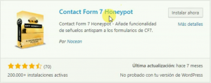 plugin contact form 7 honeypot spam