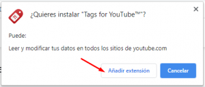 ver etiquetas en youtube