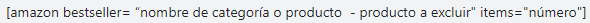 excluir productos amazon afiliate