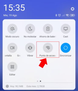 como crear una zona wifi portatil xiaomi redmi note 8