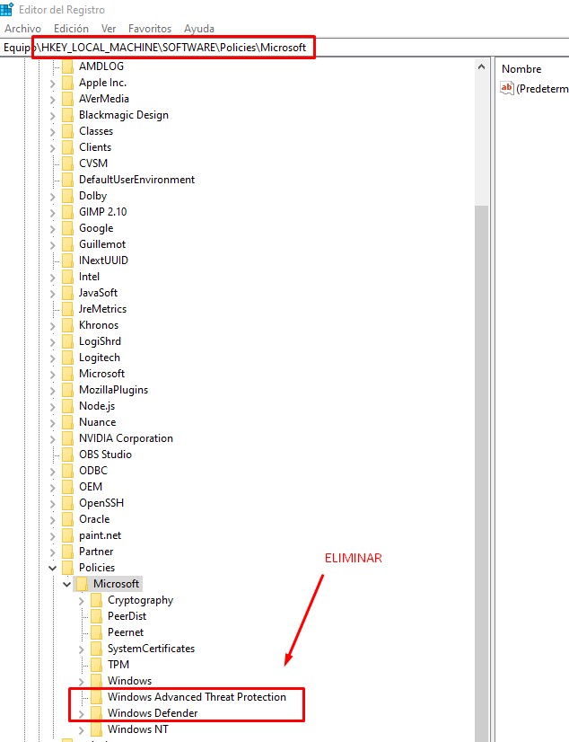 activar proteccion contra amenazaas de windows 10