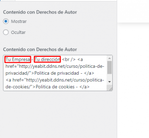 personalizar footer wordpress specia