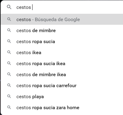 sugerencias de google curso wordpress