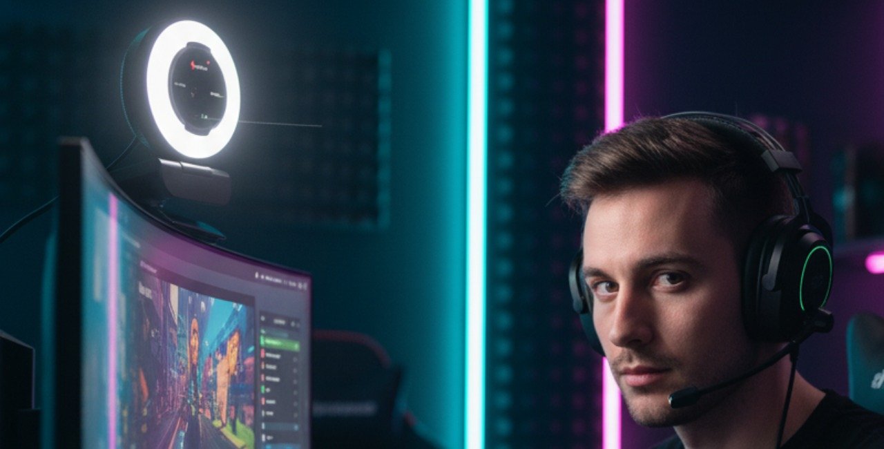 Informatica Streamer La webcam con aro de luz y mando a distancia que triunfa entre ...